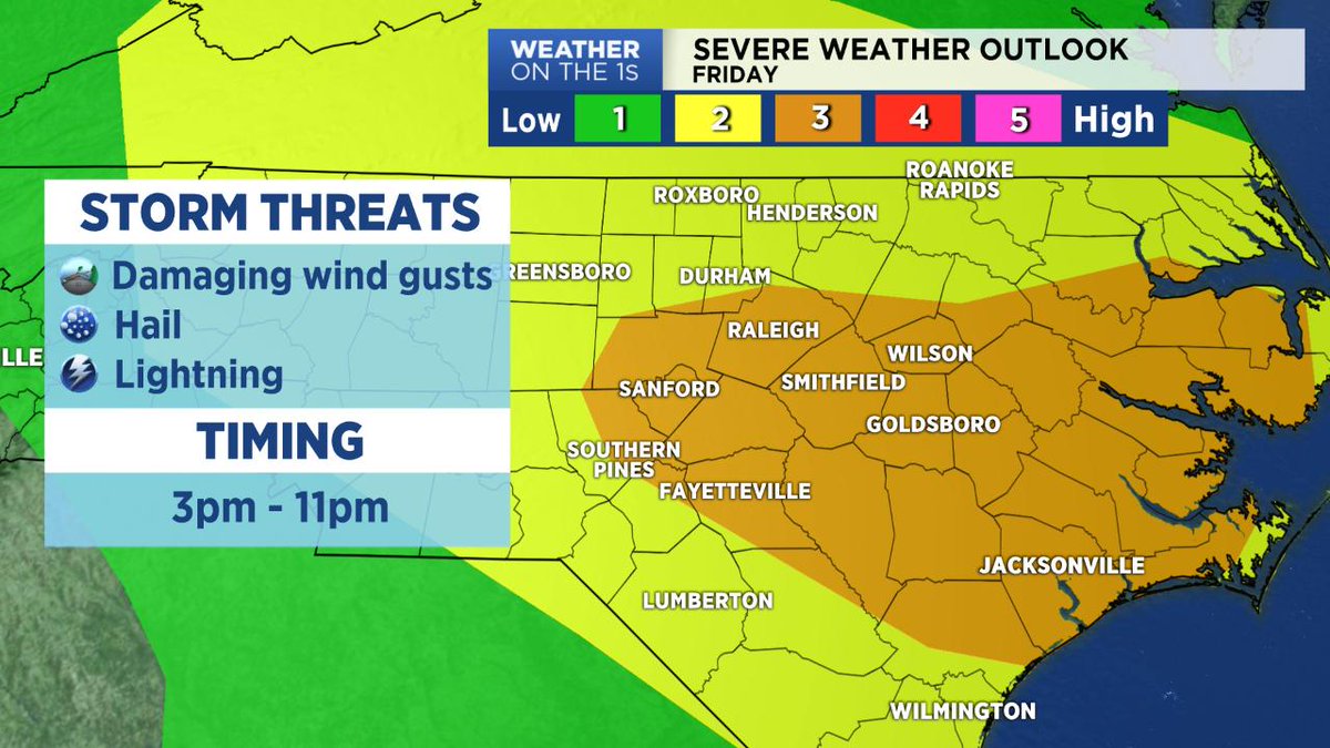 A Few Severe Storms Possible Friday