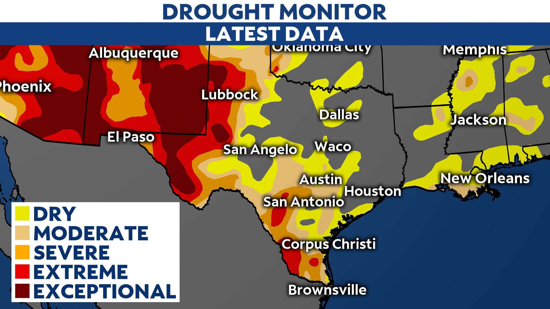 Drought Continues Across Parts of Texas