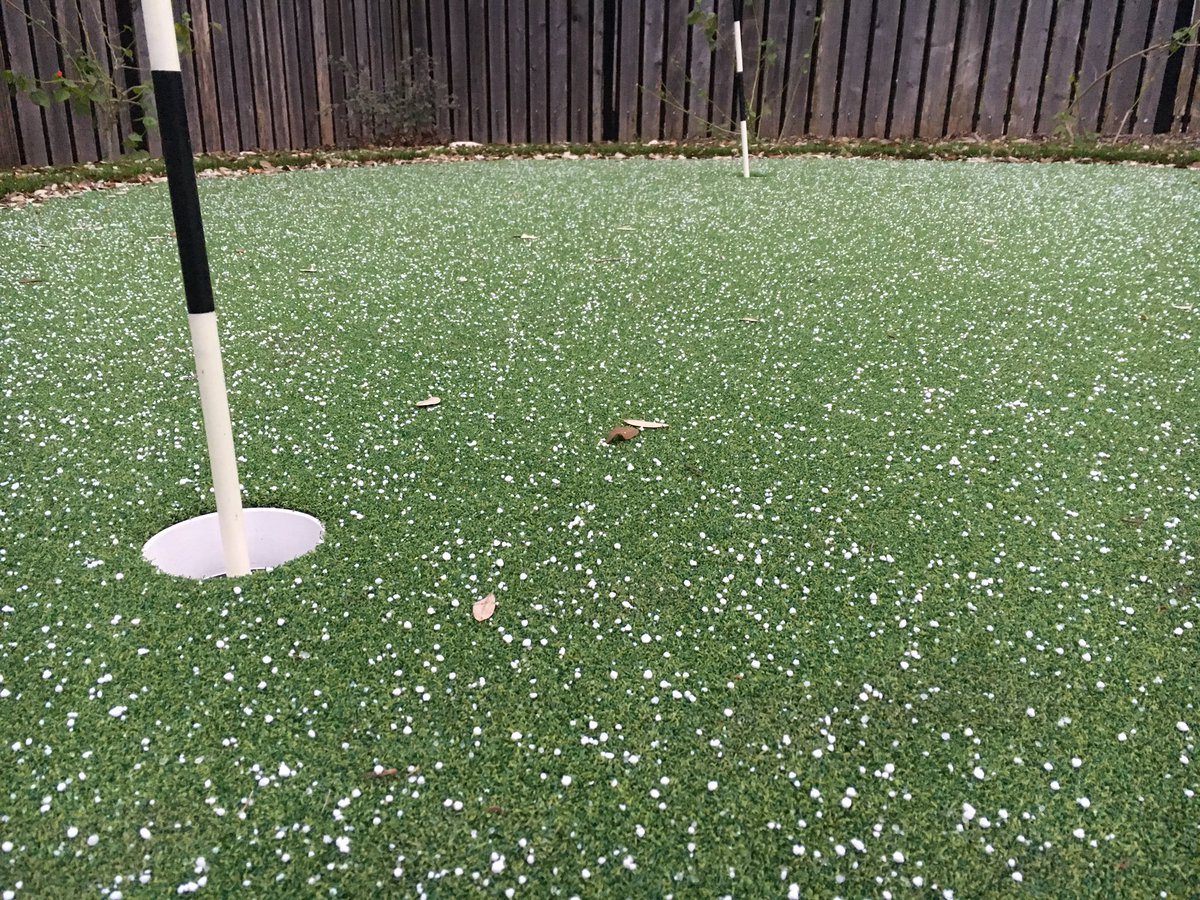 Sleet spotted in Cirlce C by Meteorologist Adam Krueger.